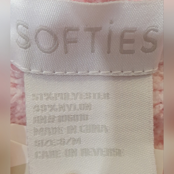 NWT Softies hooded marshmallow lounger, pink, size S/M - Picture 4 of 4